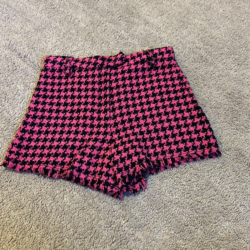 Houndstooth Shorts_Zara girls